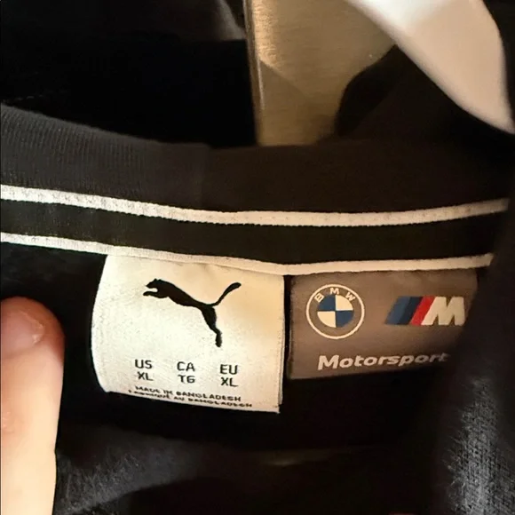 BMW Motorsport Black and Blue Hoodie - Picture 3 of 6